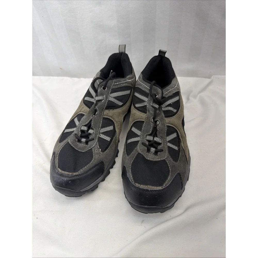 Denali Hiking Shoes‎ Mens Size 13 Gray Black Leather Outdoor Trail Lace Up